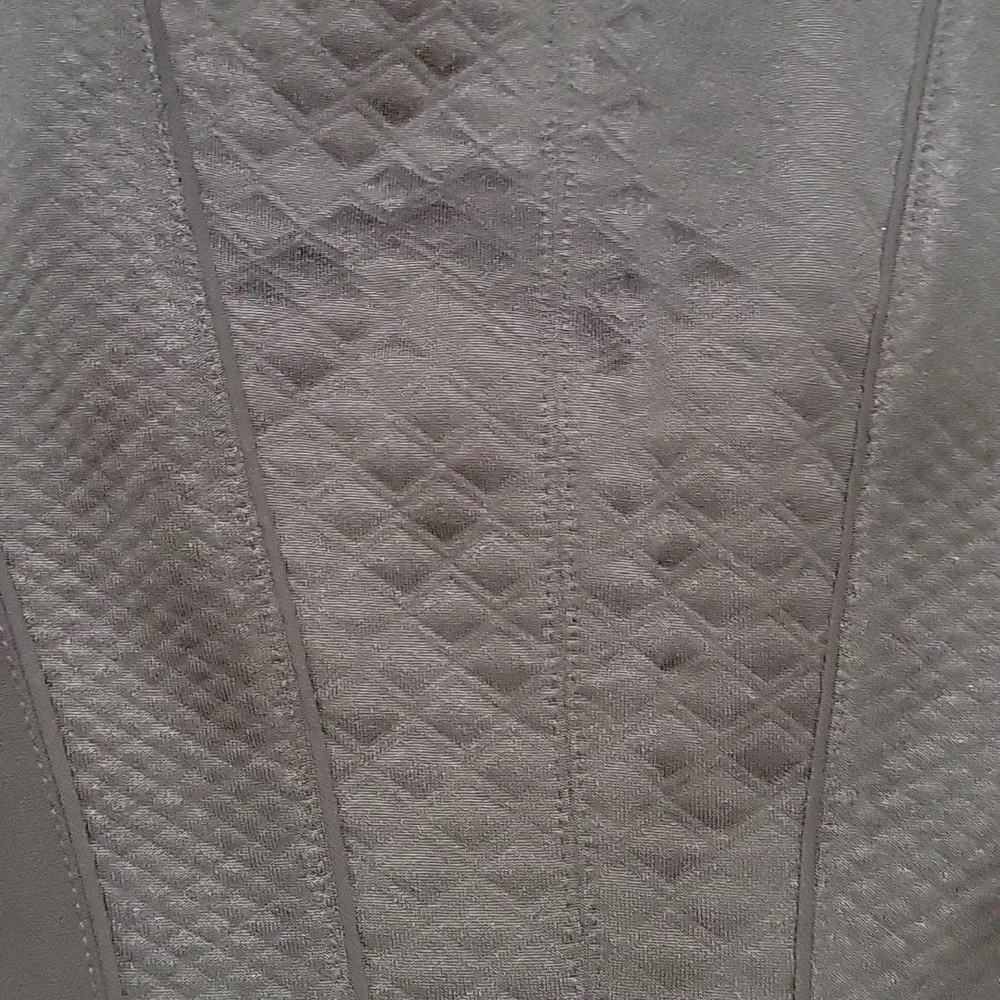 White House Black Market Black Quilted Peplum Zip‎ Up Blazer Jacket Size 6